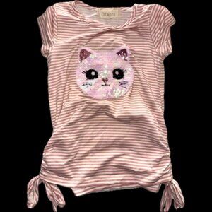 Between brand size 5y girls too super cute perfect for anytime bow tied bottom